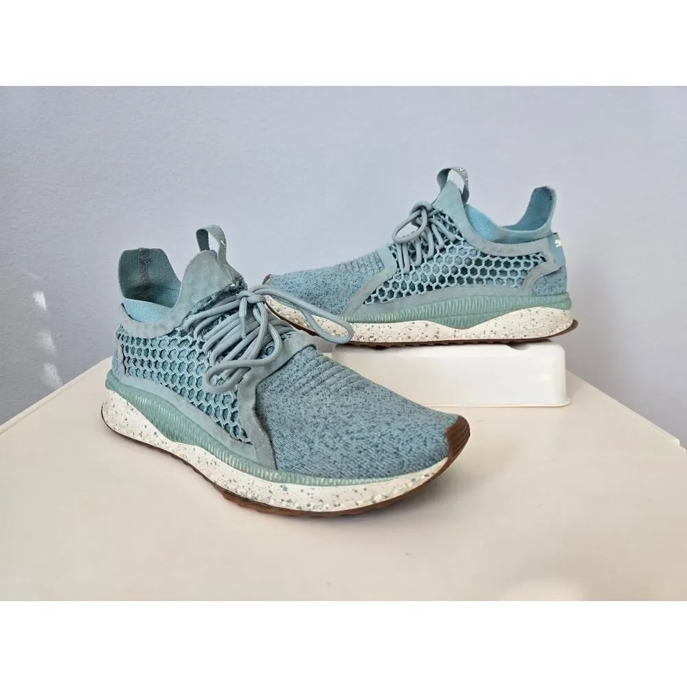 PUMA Foreverrun Nitro Knit Women US 10 Blue Teal Mesh Sneakers Comfort Training